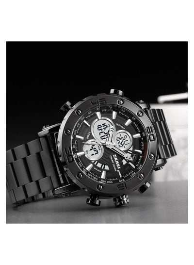 SKMEI 1636 Three Time Alarm Luxury Watches Multifunctional Men Digital Watch 30M Waterproof Wristwatches