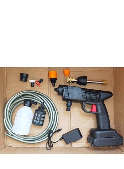 48V Cordless Portable Washer Electric High Pressure Cleaner Machine 220W 30Bar Lithium Handheld Car Cleaning Device With Foam Generator Nozzle Water Pump Simple Box Package