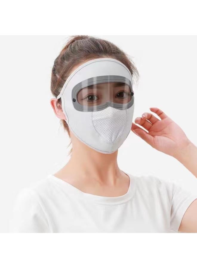 Double Lens Adjustable Eye Protection Sunscreen Mask Full Face Cover