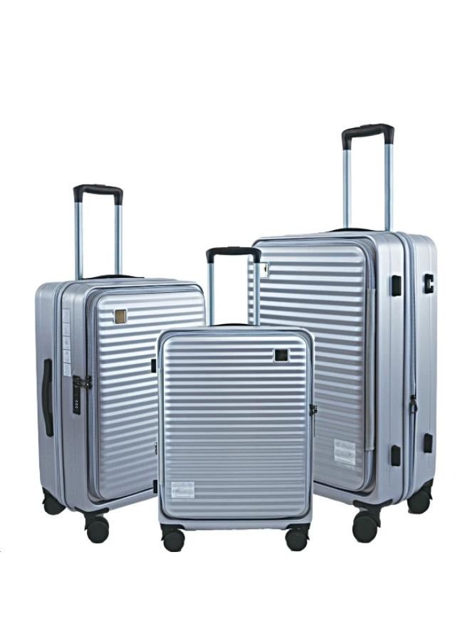 Set of Expandable Luggage TSA Approved Luggage Versatile 20/24/28 Inch Checked Luggage with Front Open Pocket