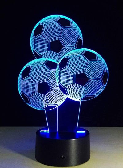 3D ليلة ضوء كرة القدم بالون شكل 3D LED مصباح 7 ألوان تغيير 3D الوهم مصباح كرة القدم ليلة ضوء 3D البصرية ضوء هدية لمحبي الرياضة