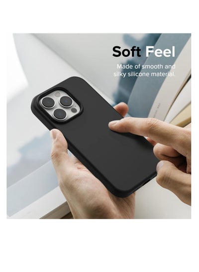 iPhone 14 Pro Silicon Magsafe case MagSafe Silicone Black Case Support Wireless Charging Premium Quality Silicone Cover for iPhone 14 Pro