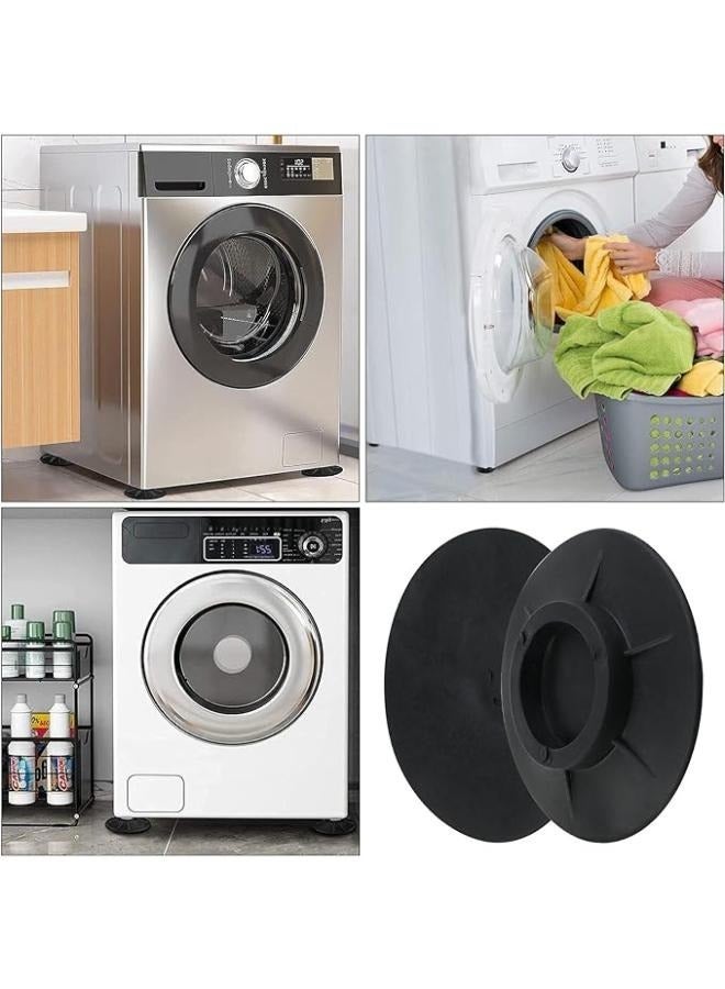 4PCS Washing Machine Foot Pads Anti Vibration Rubber Feet Anti-Slip Anti Shock Mat Universal for Washer Dryers Noise Dampening