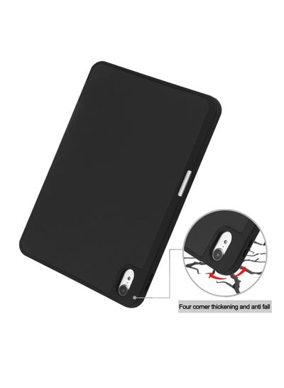 iPad 10th Generation Case 10.9 Inch 2022 Slim Tri-fold Stand Soft Back with Pencil Holder for iPad 10th Gen Support Touch ID Auto Sleep/Wake and Honeycomb Grid Cushion Design
