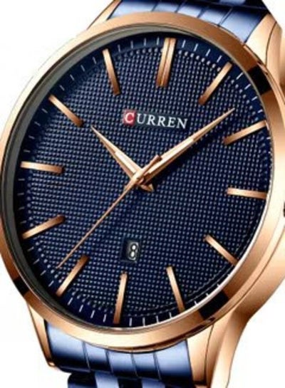 Mens 8364 Stainless Analog Wrist Watch - Blue