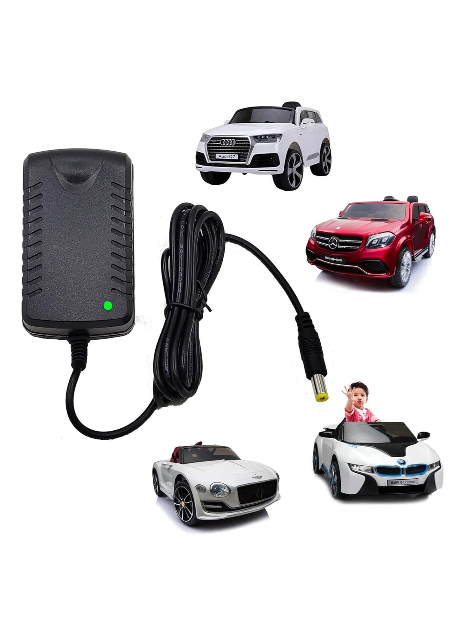 Kids Charger for Ride On Toys Car 12 Volt Battery Class 2 Power Supply for Electric Ride On Car Farm Tractor SUV