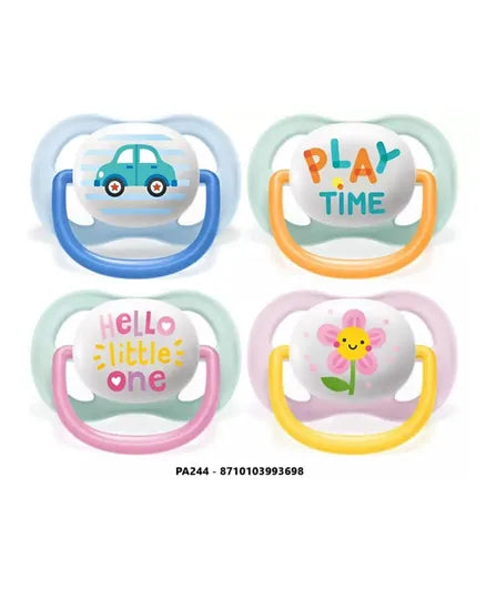 Philips Avent Ultra Air Freeflow Sthr Elep/Owl 0-6M Mixed X2