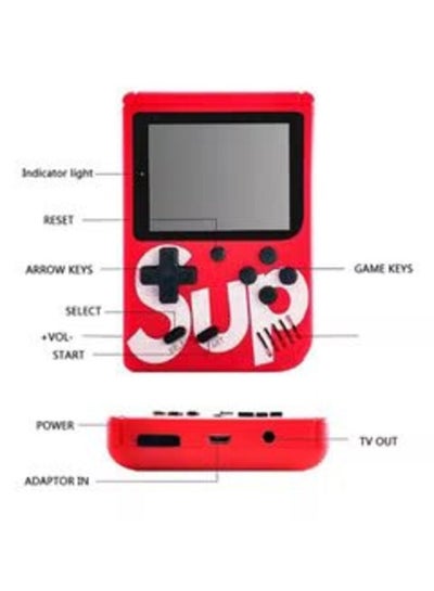 SUP Game Box Plus 400 in 1 Retro Games UPGRADED VERSION mini Portable Console (Red)