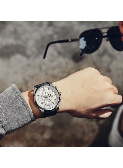 Men's NF9148swbe Leather Analog Watch