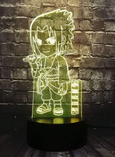 Cartoon 3D LED Multicolor Night Light Vortex sasuke Naruto 7/16 Color Crack Change Sleep Mood Holiday Party Xmas Friend Gift