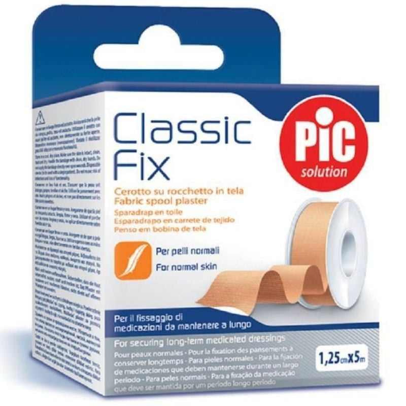 بكرة قماش PIC CLASSIC FIX PLASTER مقاس 1.25 سم × 5 سم