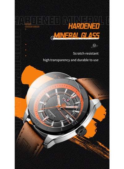 ساعات NAVIFORCE 9209 للرجال رياضية عسكرية مضيئة مقاومة للماء كاجوال