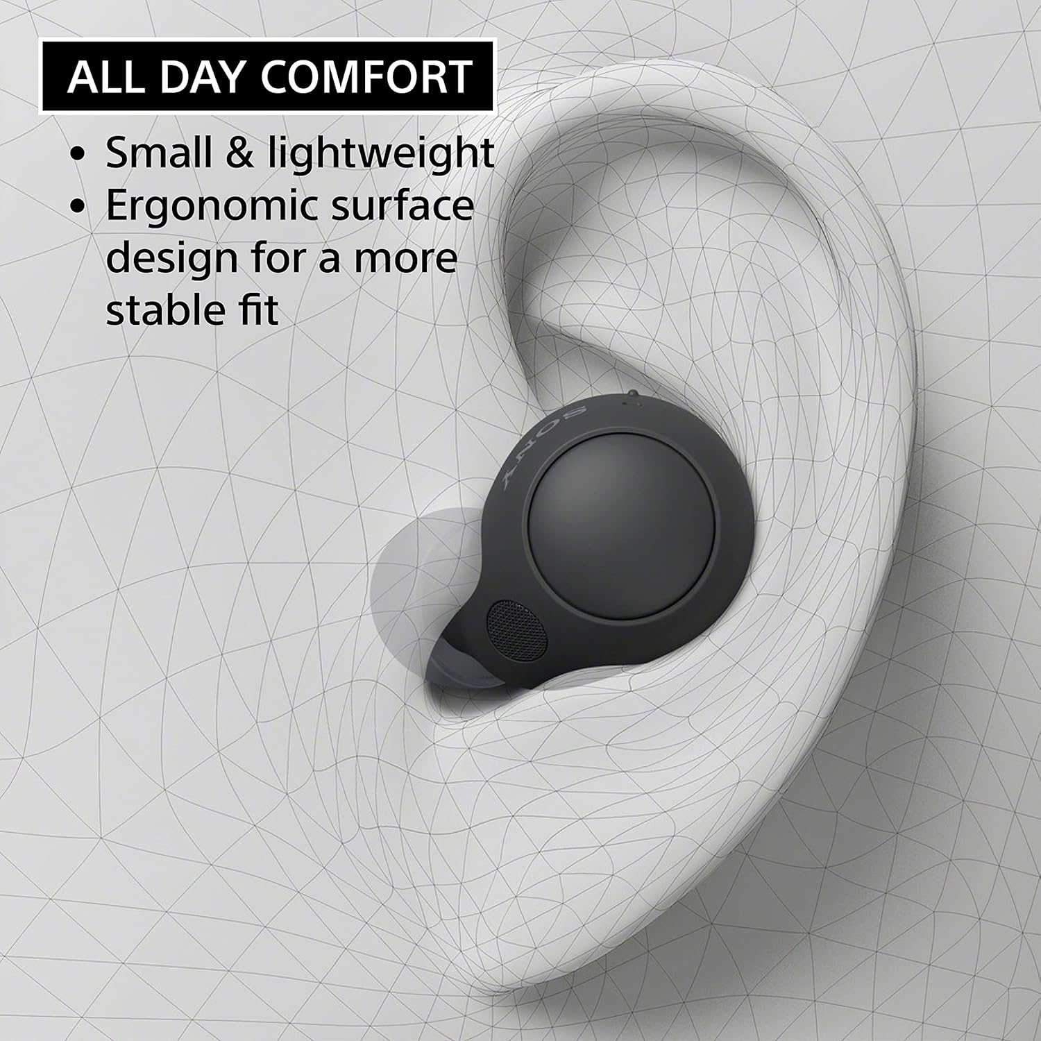 Sony WF-C700N Truly Wireless Noise Cancelling Earbuds, 15 hours battery life, Clearer hands-free calling, Multipoint Connection, IPX4 Water Resistance, White, UAE Model