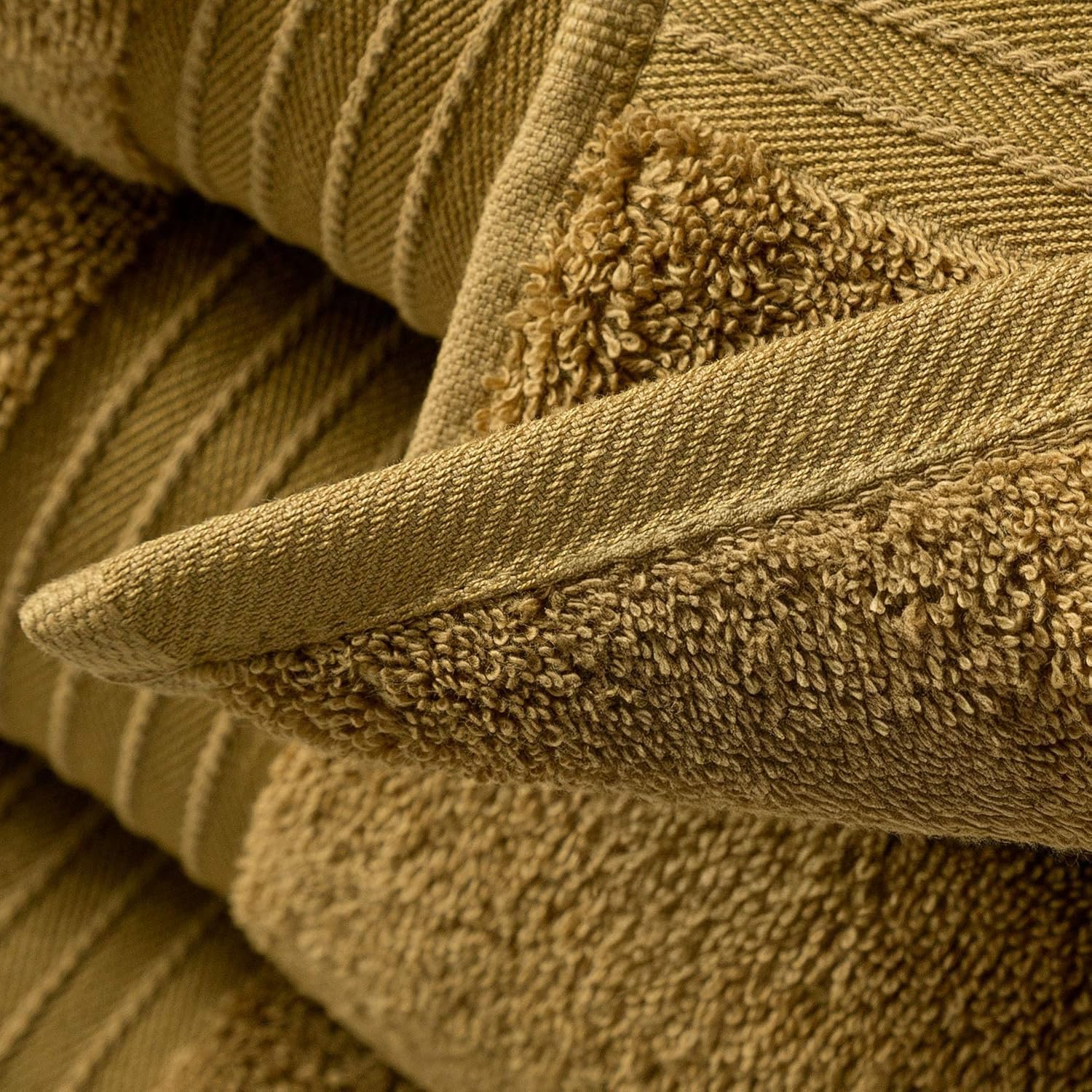 BEYTOR Luxury Bath Towels – 100% Cotton, Ultra Soft, Quick-Dry & Highly Absorbent – Plush & Durable Hotel-Quality Towels for Home, Spa & Gym – Beige (3pcs (90 * 180 cm+ 70 * 180 cm + 50 * 100 cm))