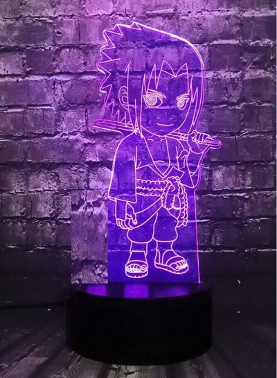 Cartoon 3D LED Multicolor Night Light Vortex sasuke Naruto 7/16 Color Crack Change Sleep Mood Holiday Party Xmas Friend Gift