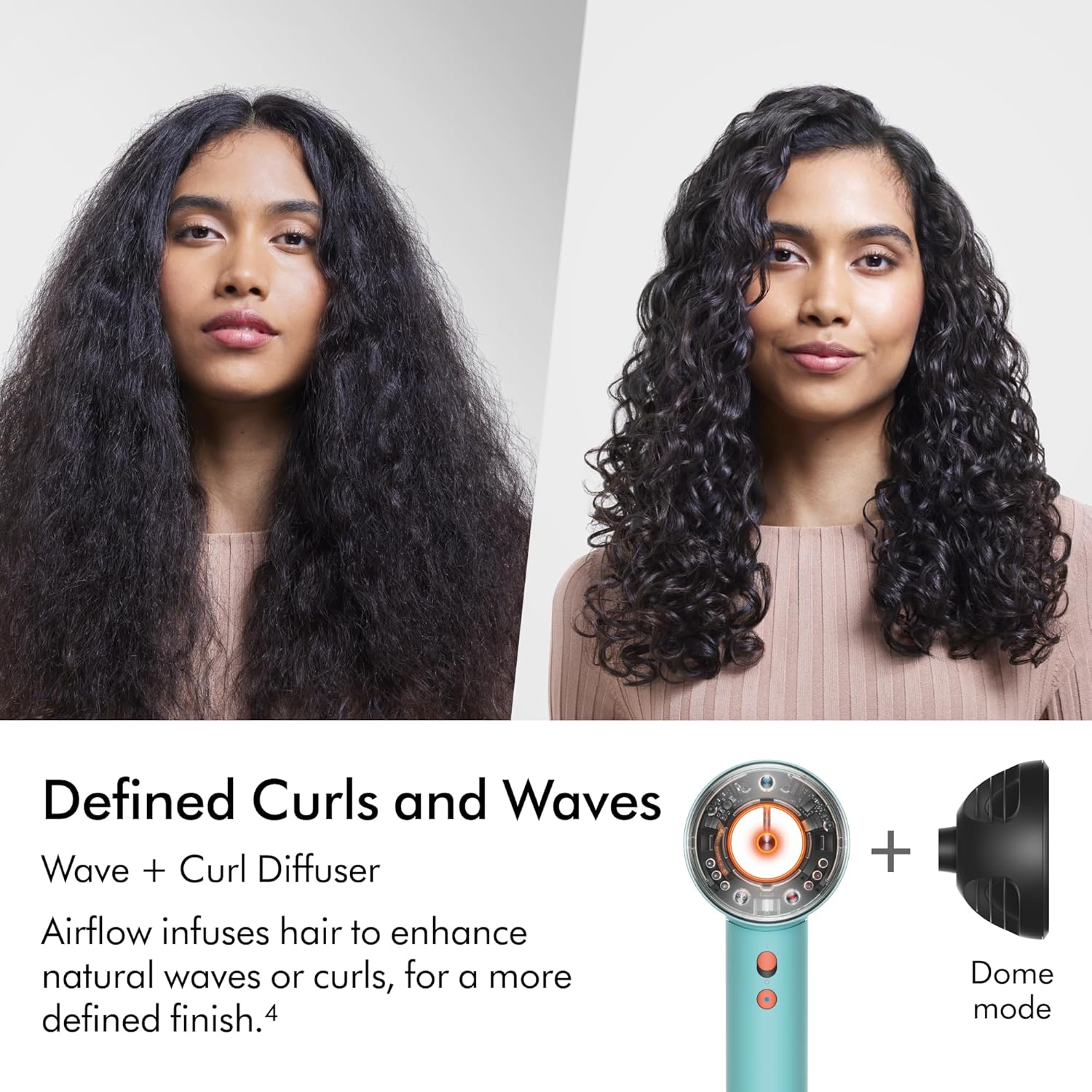 Dyson Supersonic NuralTM Hair Dryer, HD16 Ceramic Patina/Topaz, Hair Care, Intelligent Heat Control, Plastic, Drying & Styling