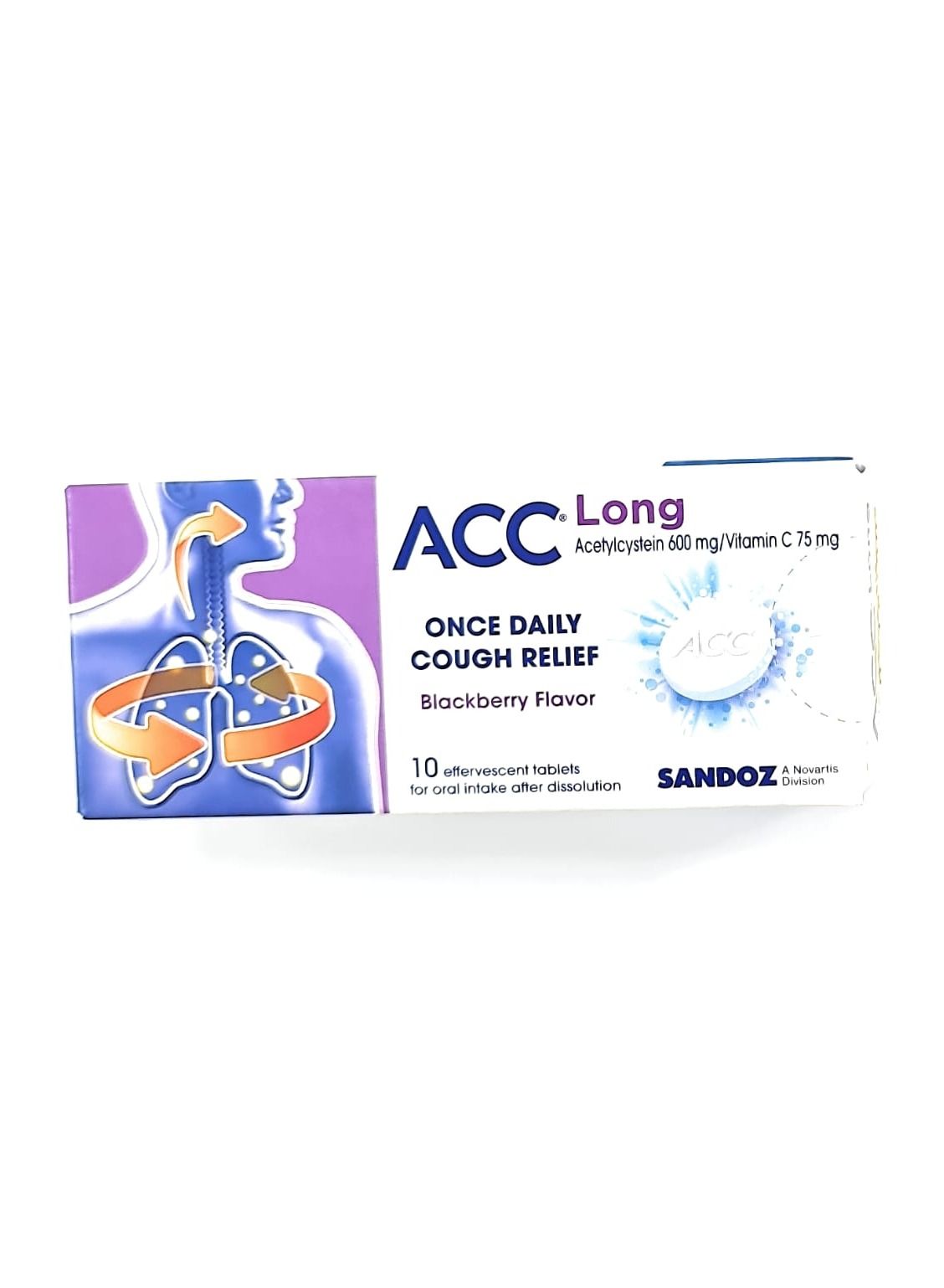 Sandoz Acc once Daily Cough relief Tablets