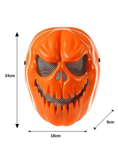 Brain Giggles Cosplay Horror Accessories Mask Creepy Mask for Costume Party Scary Mask - Pumpkin Mask