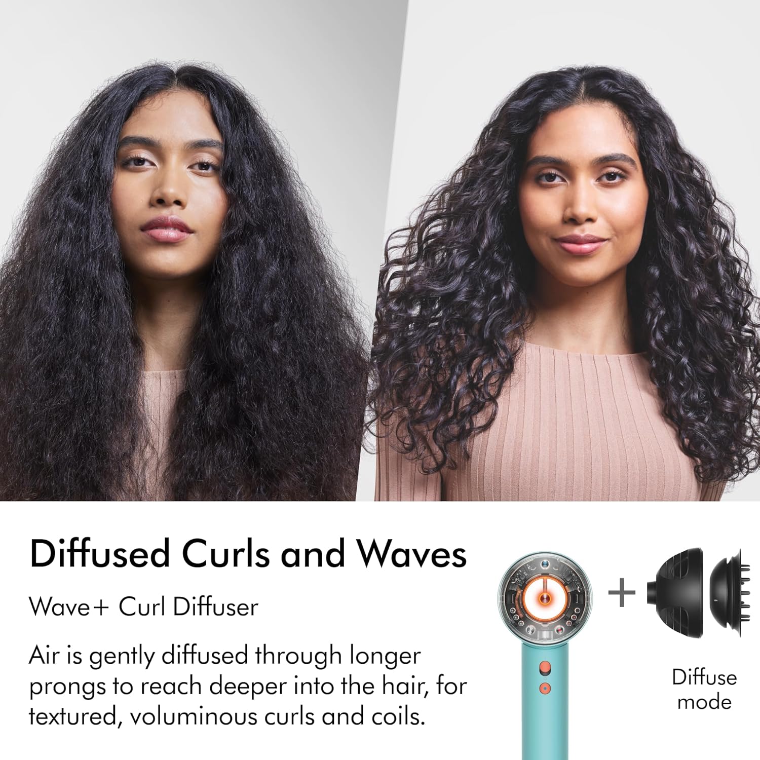 Dyson Supersonic NuralTM Hair Dryer, HD16 Ceramic Patina/Topaz, Hair Care, Intelligent Heat Control, Plastic, Drying & Styling