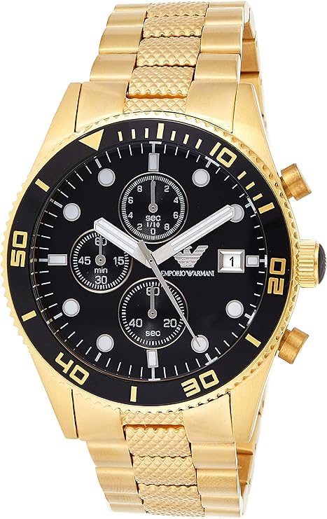 Men's Quartz Watch, Analog Display and Stainless Steel Strap AR5857