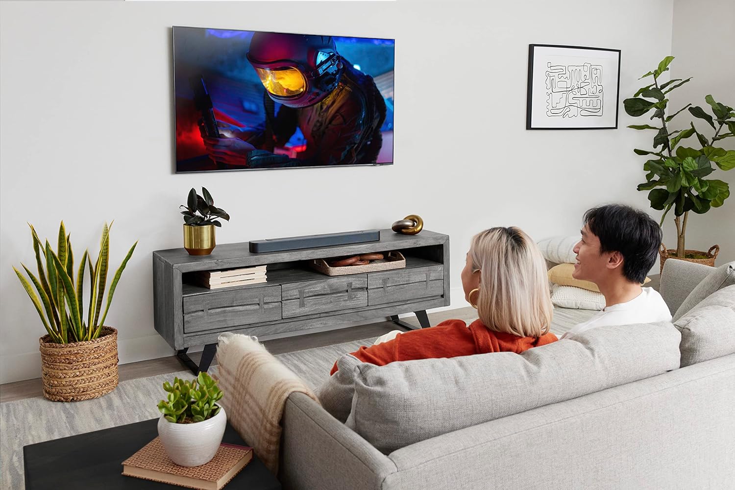 مكبر صوت JBL Bar 300، 5.0 قناة، 260 واط، نظام صوت محيطي متكامل، مع Dolby Atmos وMultiBeam وWi-Fi مدمج، أسود