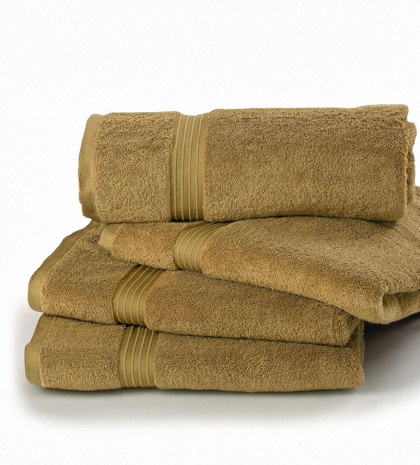 BEYTOR Luxury Bath Towels – 100% Cotton, Ultra Soft, Quick-Dry & Highly Absorbent – Plush & Durable Hotel-Quality Towels for Home, Spa & Gym – Beige (3pcs (90 * 180 cm+ 70 * 180 cm + 50 * 100 cm))