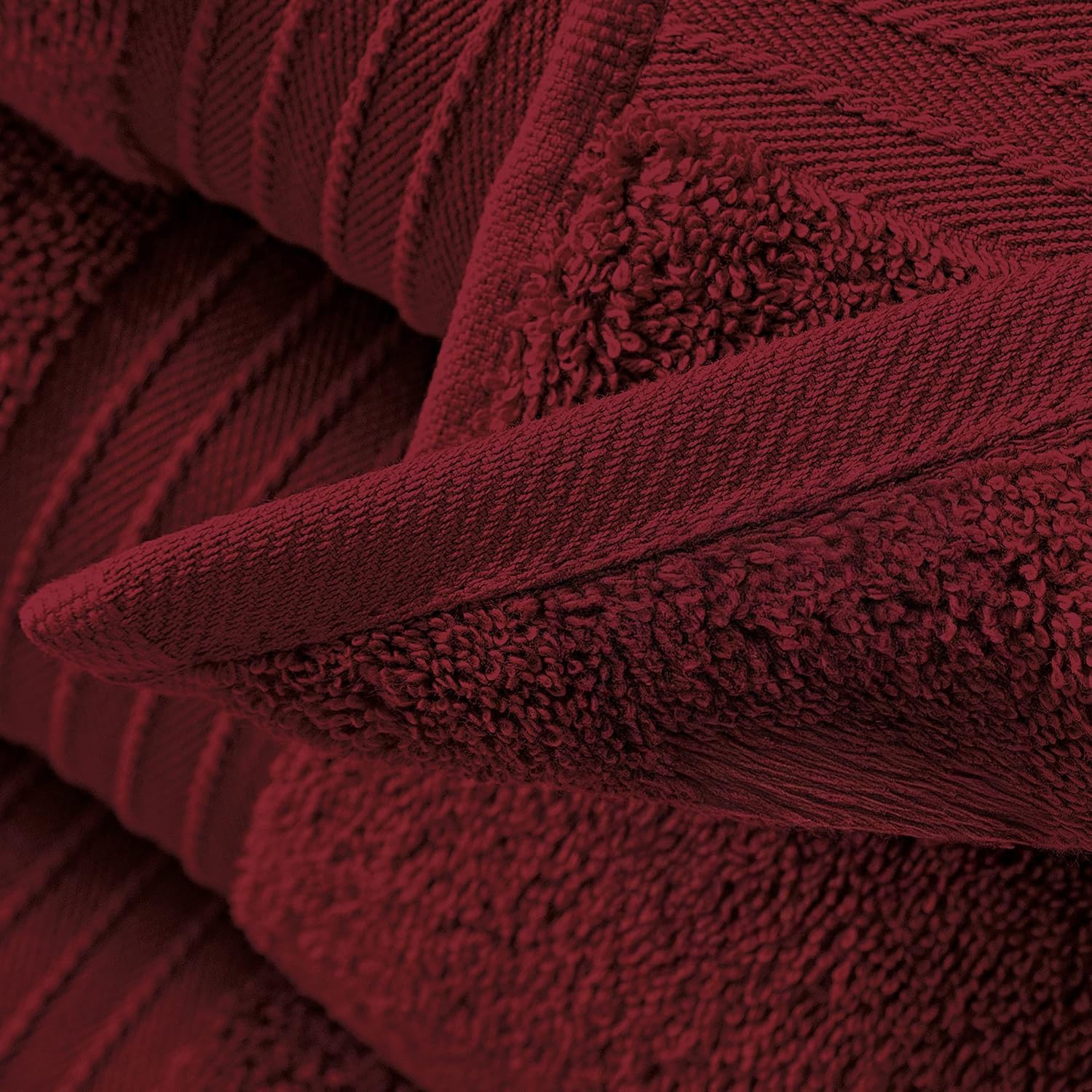 BEYTOR Luxury Bath Towels – 100% Cotton, Ultra Soft, Quick-Dry & Highly Absorbent – Plush & Durable Hotel-Quality Towels for Home, Spa & Gym – Burgundy (90X180 cm)