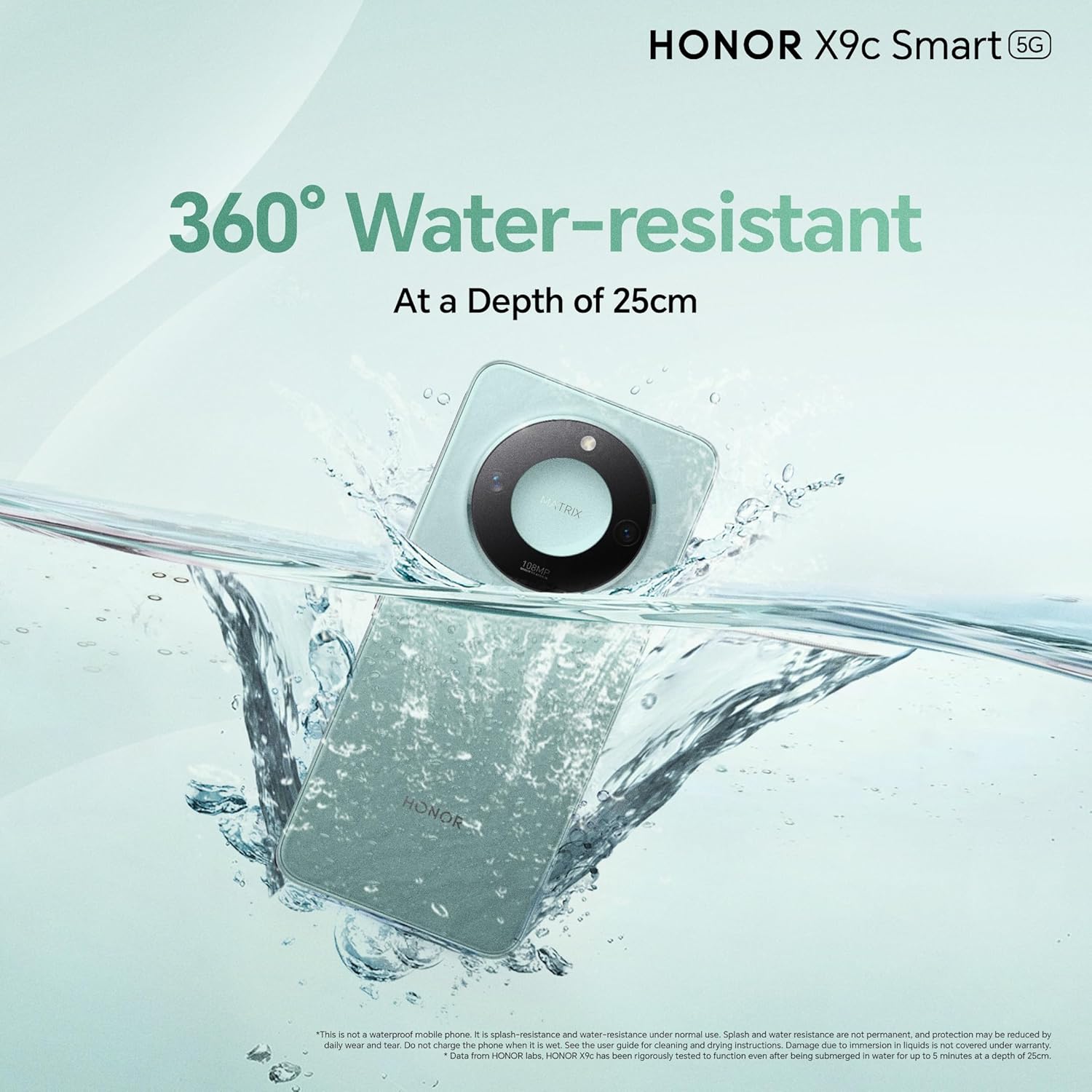 HONOR X9c Smart 5G 12GB RAM 256GB Dual SIM Ocean Cyan - UAE Version