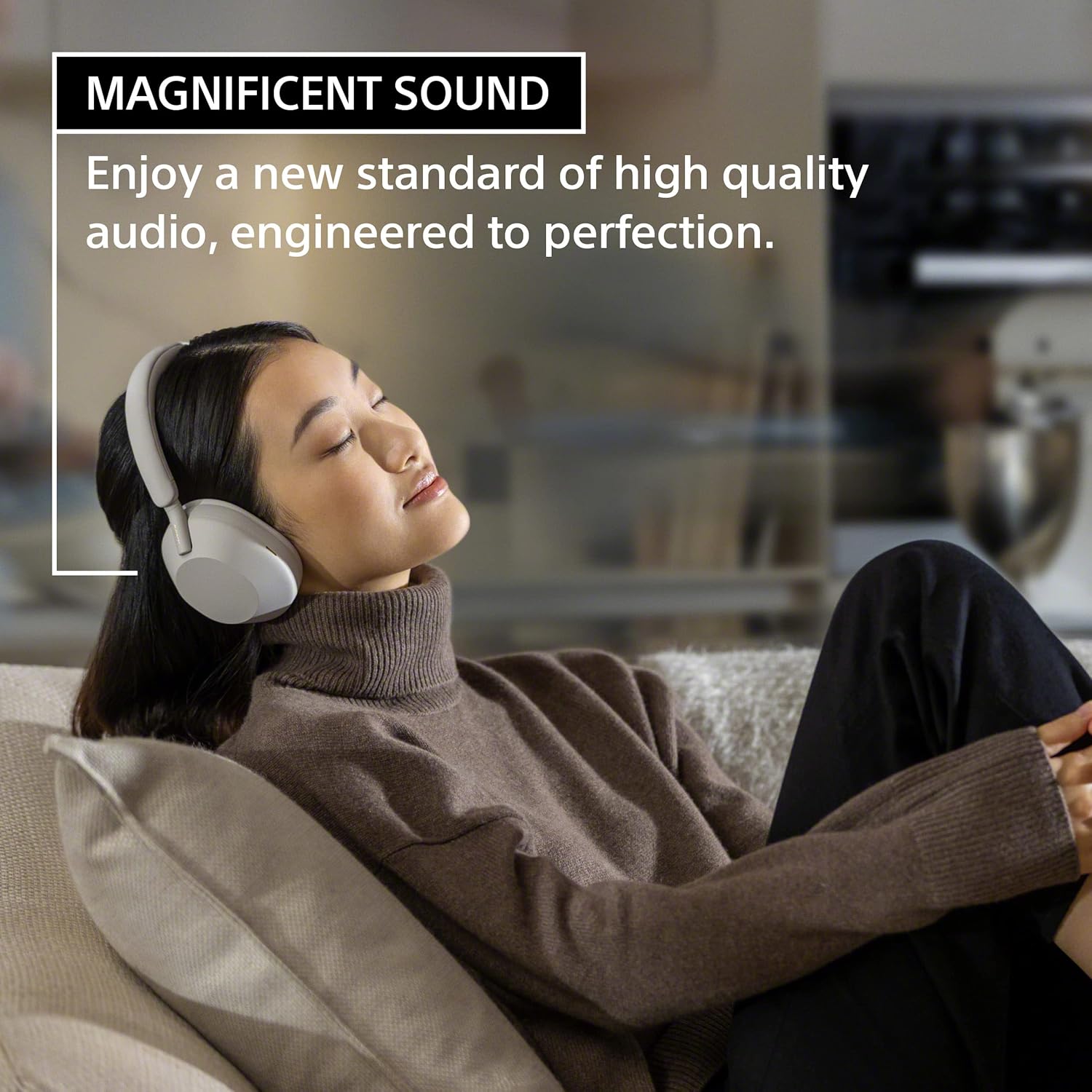 Sony WH-1000XM5 Wireless Industry Leading Noise Canceling Headphones with Auto Noise Canceling Optimizer, Crystal Clear Hands-Free Calling, and Alexa Voice Control, Silver