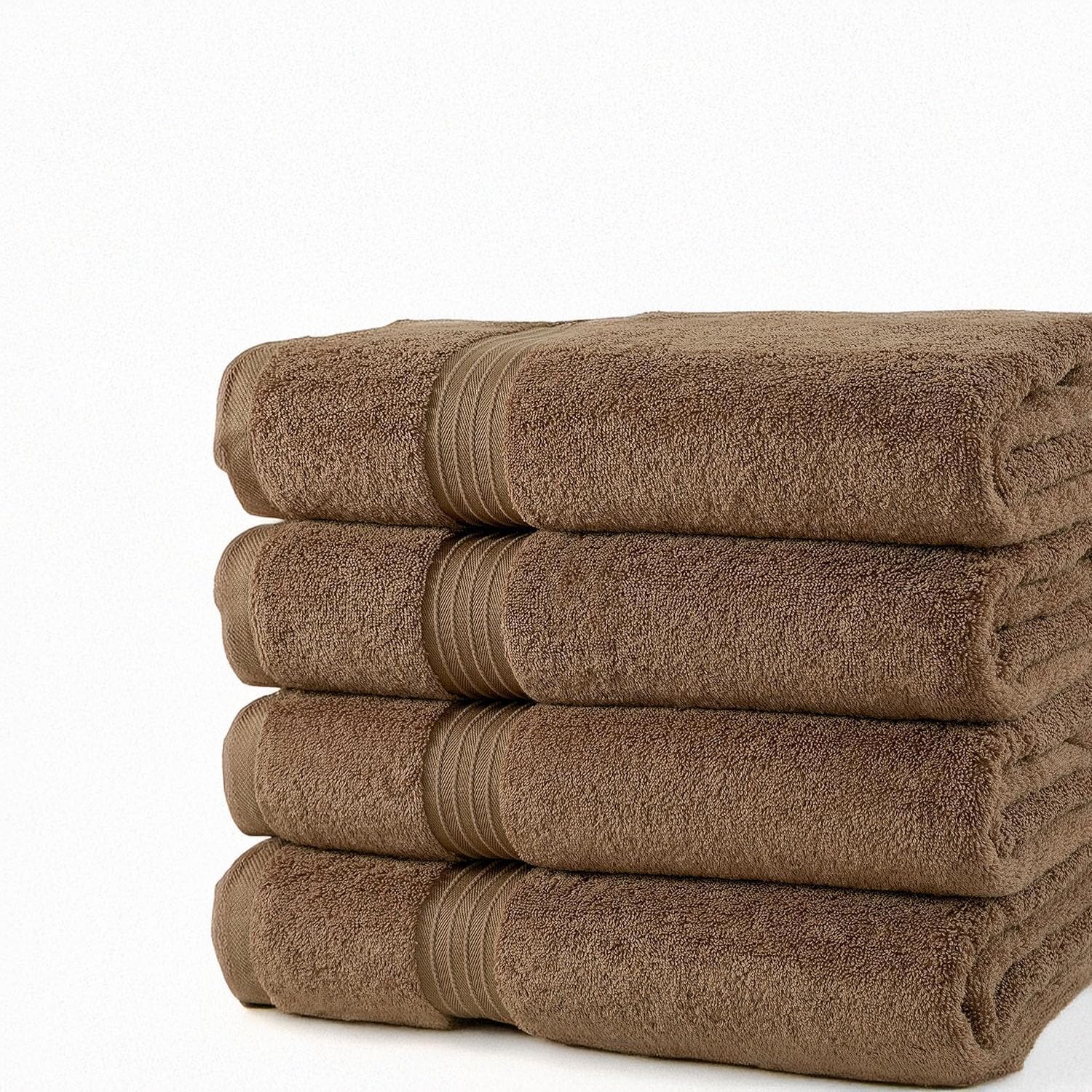 BEYTOR Luxury Bath Towels – 100% Cotton, Ultra Soft, Quick-Dry & Highly Absorbent – Plush & Durable Hotel-Quality Towels for Home, Spa & Gym – Brown (70X140 cm)