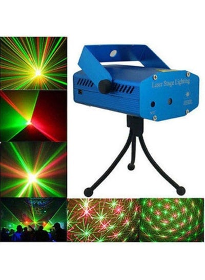 Mini Holographic Laser Star Projector Stage Multi Pattern Lighting Music and Auto-Mode