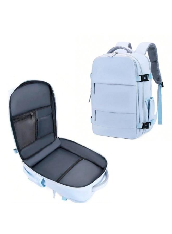 Travel Backpack For Men and Women Airline Approved Carry On Bag with Shoe Compartment, Holds 15.6" Laptop and USB Charging Port