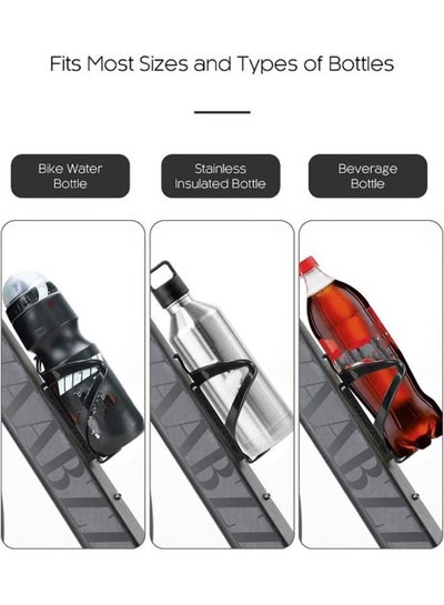 2 Pieces Bike Water Bottle Holder Easy to Install Water Cage for Road and Mountain Bikes Lightweight and Durable Bike Bottle Cage