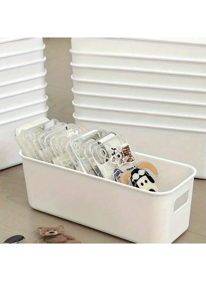 12 Pieces Stackable Plastic Drawer Organizers with Handles, Durable Closet and Dresser Storage Bins for Socks, Wardrobe, Bedroom and Kitchen Organization