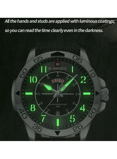 Naviforce Wristwatch Men's Sports Fashion Model NF9204N Nylon Waterproof System