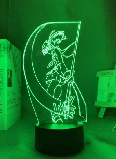 3D LED Illusion Lamp Night Light USB Anime Boys Soul Eater Maka Albarn Home Room Decor Soul Eater Neon Birthday Present Xmas 16 Colors With Remote Control