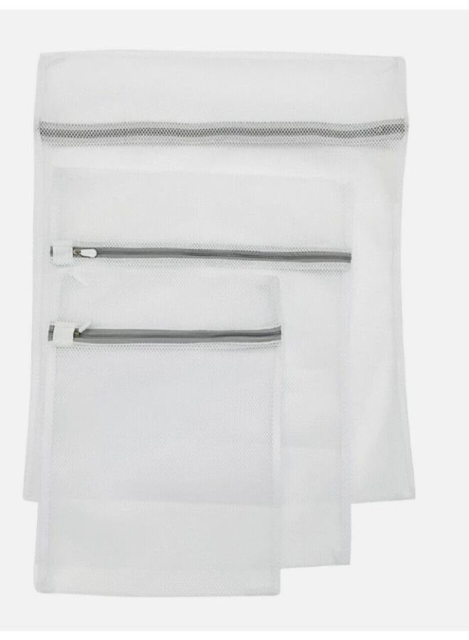 3 Pieces Coarse Mesh Laundry Net Bag Delicates Underwear Washing Net Wash Bag 3 Size: 50*60cm, 40*50cm1 30*40cm