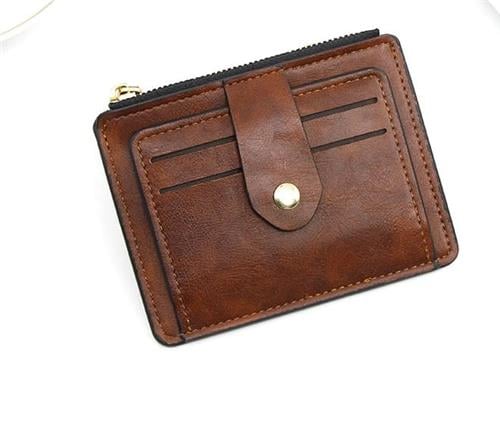 UNISEX-CARD WALLET-K61 - BROWN