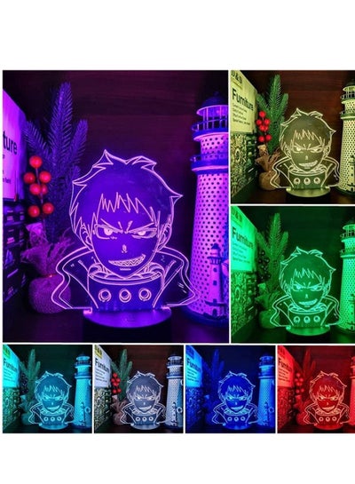 متعدد الألوان ثلاثية الأبعاد LED ضوء الليل الوهم مصباح USB أنيمي النار Ce شينرا كوساكابي غرفة نوم الديكور لعبة عيد ميلاد