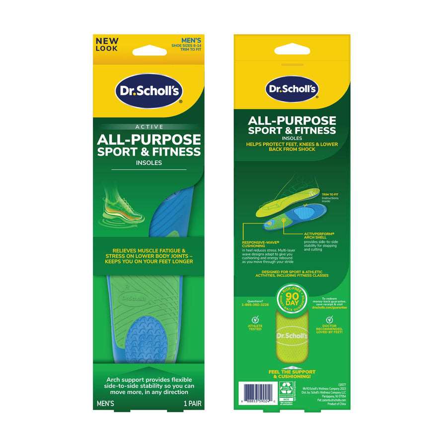 Dr. Scholl'S All-Purpose Sport & Fitness  Insoles Men