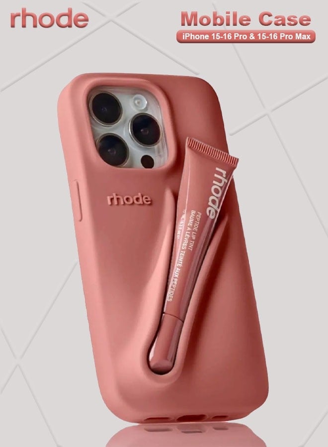 Rhode Phone Case with Peptide Salty Tan Lip Tint, Protective Mobile Co