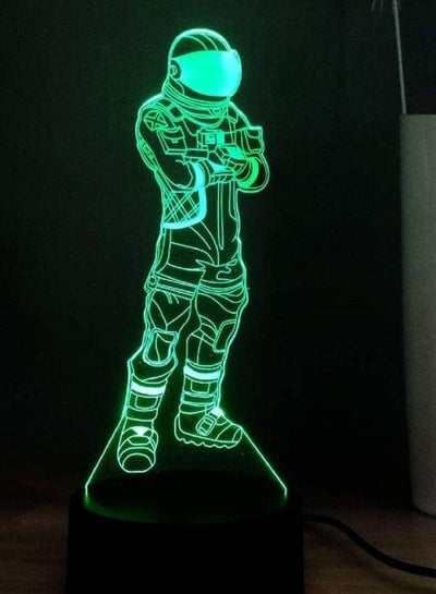 Multicolour LED Night Lights New 3D Illusion Table Lamp Game of PUBG Dark Voyager Fort Night Series LED Bedside Night Light Decoration Holiday Winer Winer Chicken Dinner