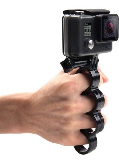Handheld Plastic Knuckles Fingers Grip Ring Monopod Tripod Mount with Thumb Screw for GoPro