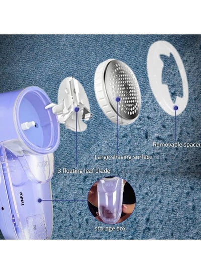 Electric Rechargeable Lint Remover SOKANY SK-866 Fabric Shaver and Lint Remover, Sweater Defuzzer Replaceable Stainless Steel Blades, Battery Operated, Remove Clothes Fuzz, Lint Balls, Pills, Bobbles