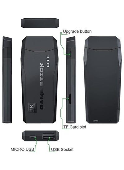 وحدة تحكم ألعاب M8 باللون الأسود U Bao 2.4g وحدة تحكم ألعاب تلفزيون PS1 لاسلكية U8 HDMI HD 4K