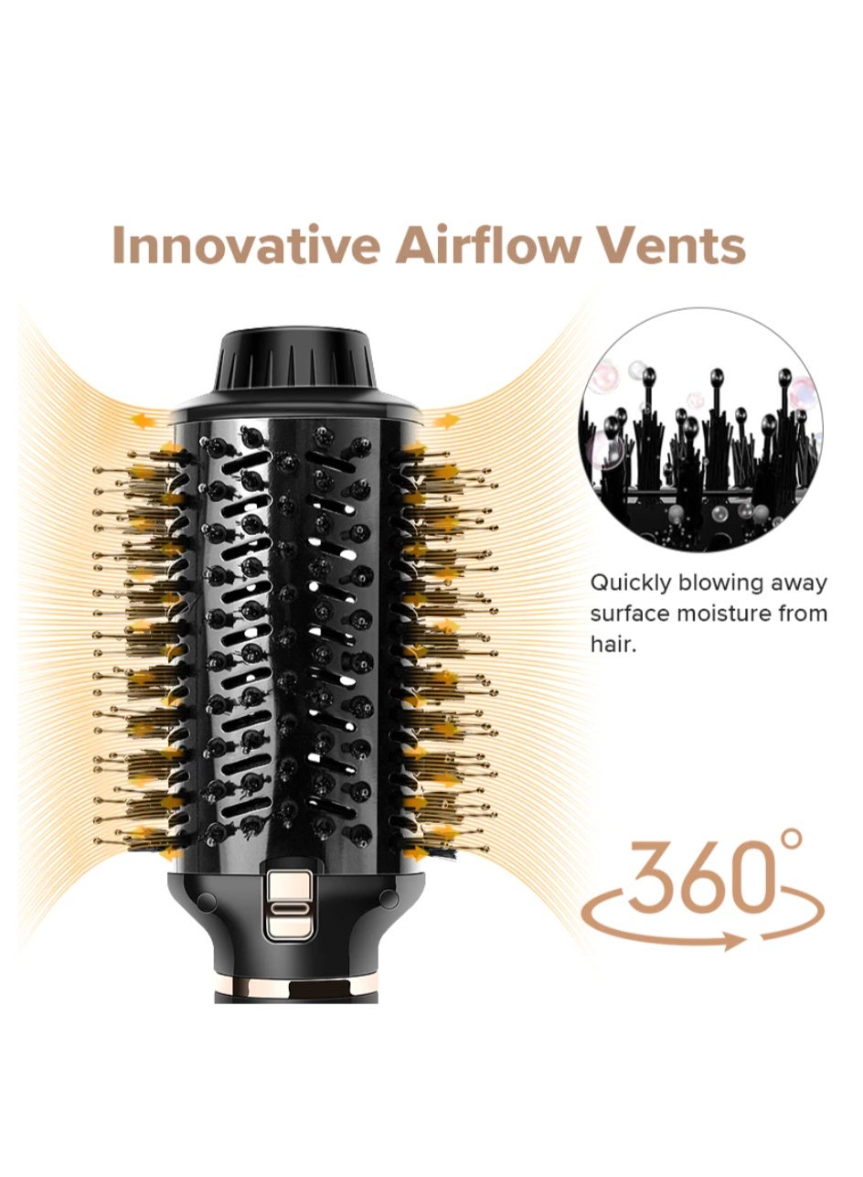 Mac Styler Hair Dryer Hot Air Brush Styler & Volumizer One Step Hair Straightener Curler Electric Blow Dryer Brush MC-1510