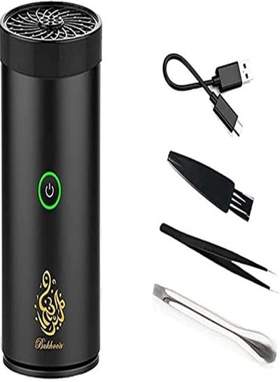 USB Type-C Power Rechargeable Incense Burner Black