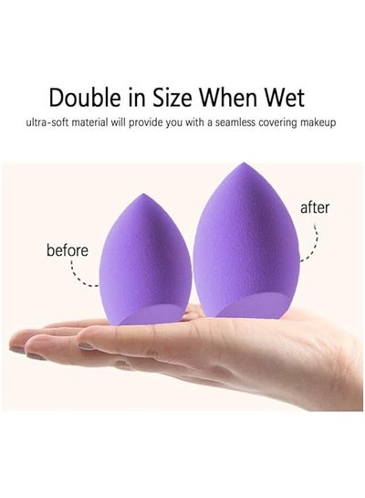 6 Pieces Multicolored Flawless Blending Make Up and Foundation Beauty Sponges