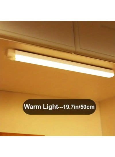 500mm Wireless Motion Sensor Warm Light Bar Led Wireless Motion Sensor Cabinet Light With Wireless Magnetic USB Rechargeable Night Lamp