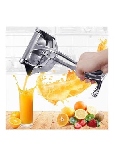 Manual Fruit Juicer, Hand Press Juicer - Silver